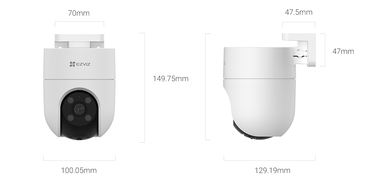 EZVIZ H8c 2K خارجية متحركة
